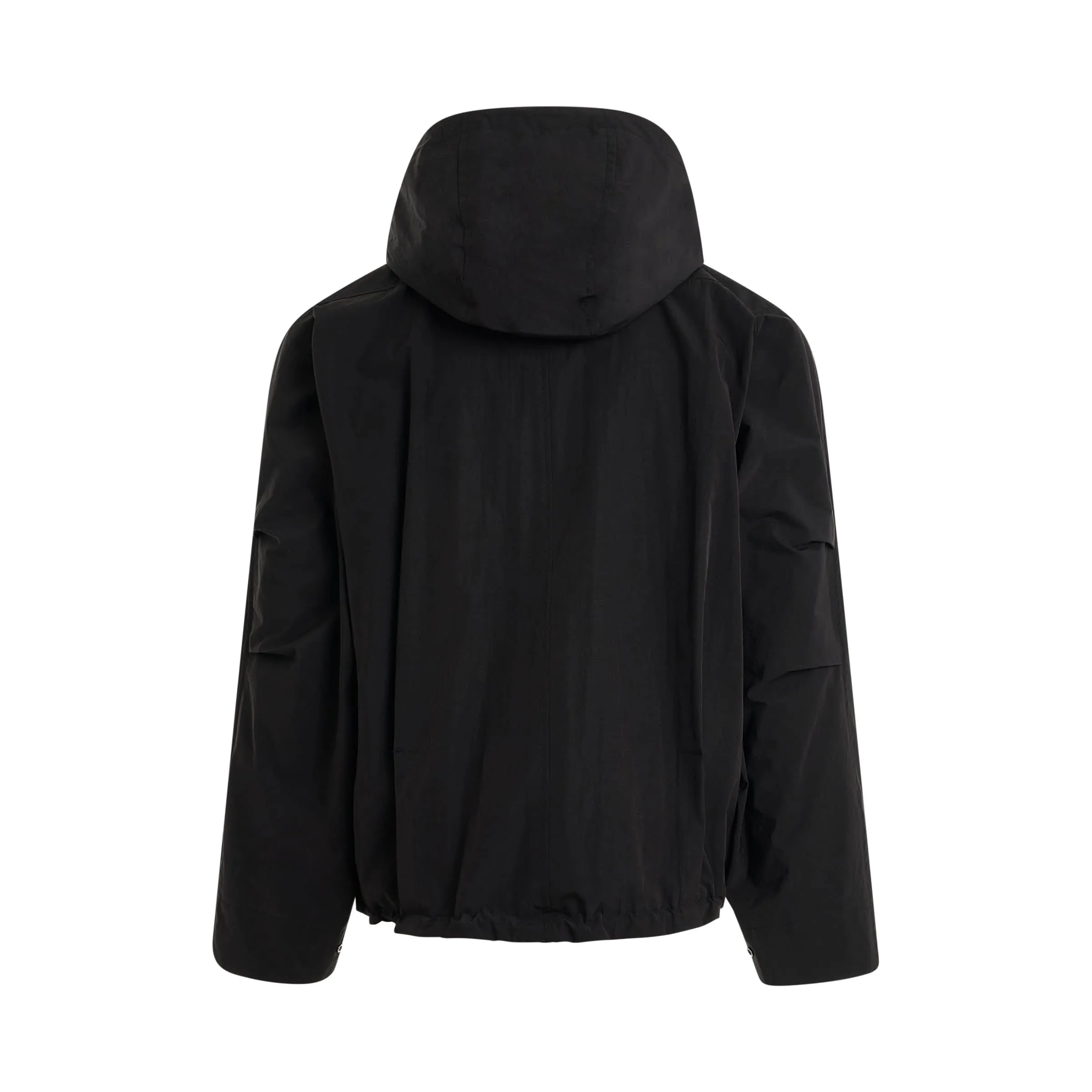 3 Pocket Utility Windbreaker in Black