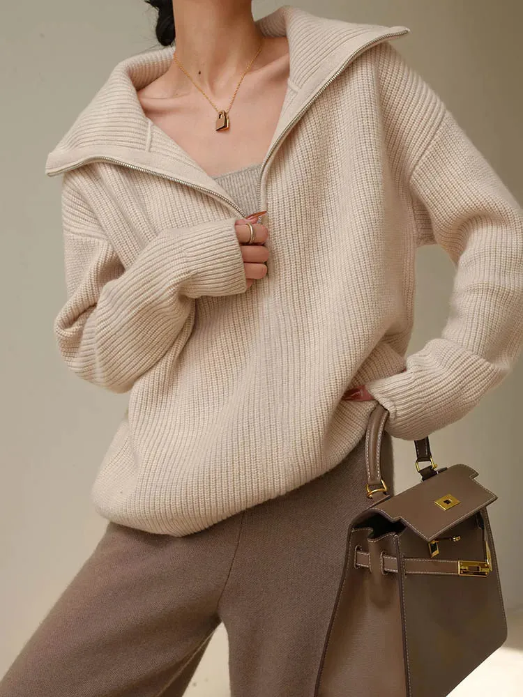 ANNA™ | ELEGANT SWEATER WITH ZIPPER