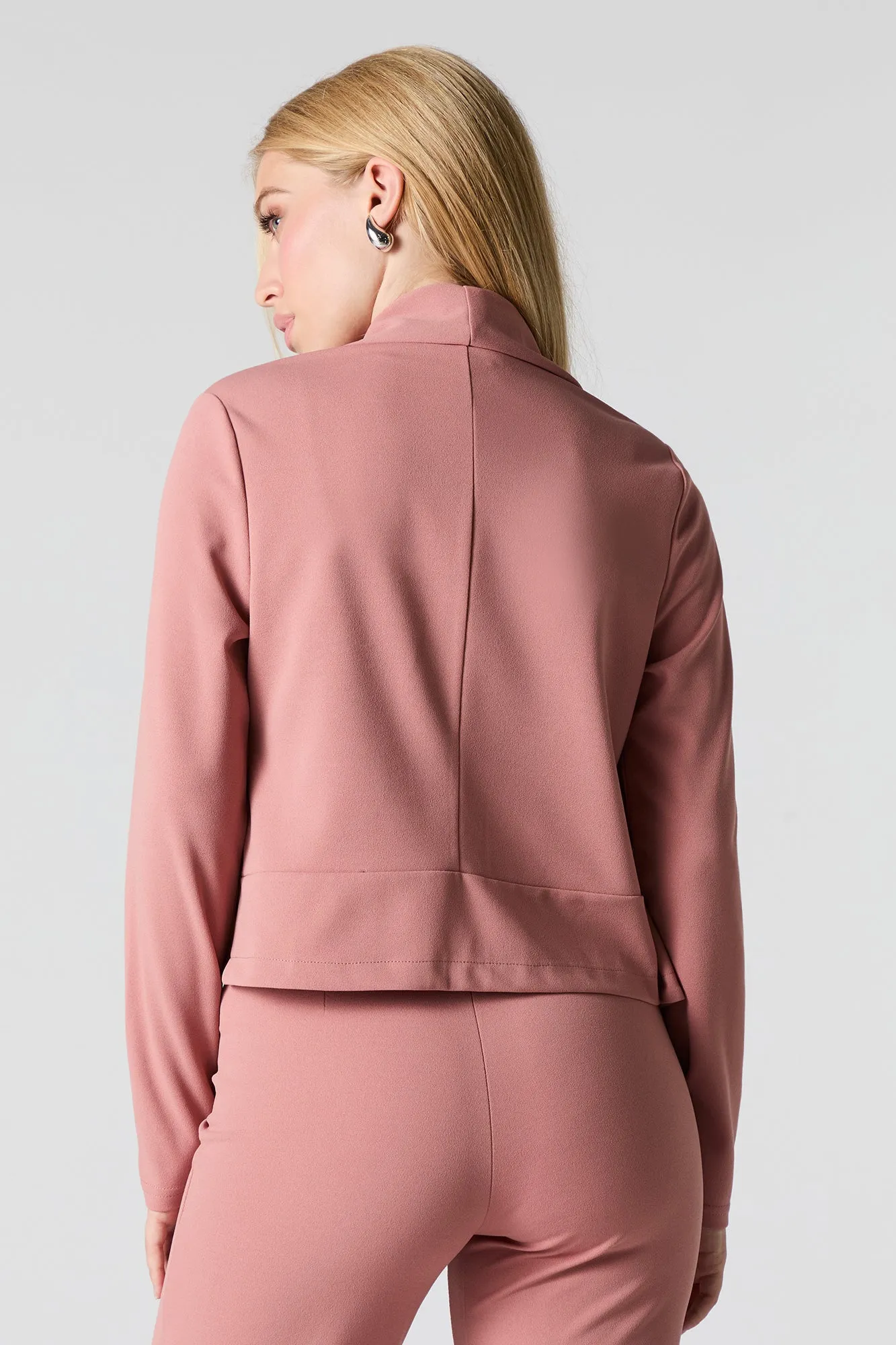 Blazer ouvert en crêpe