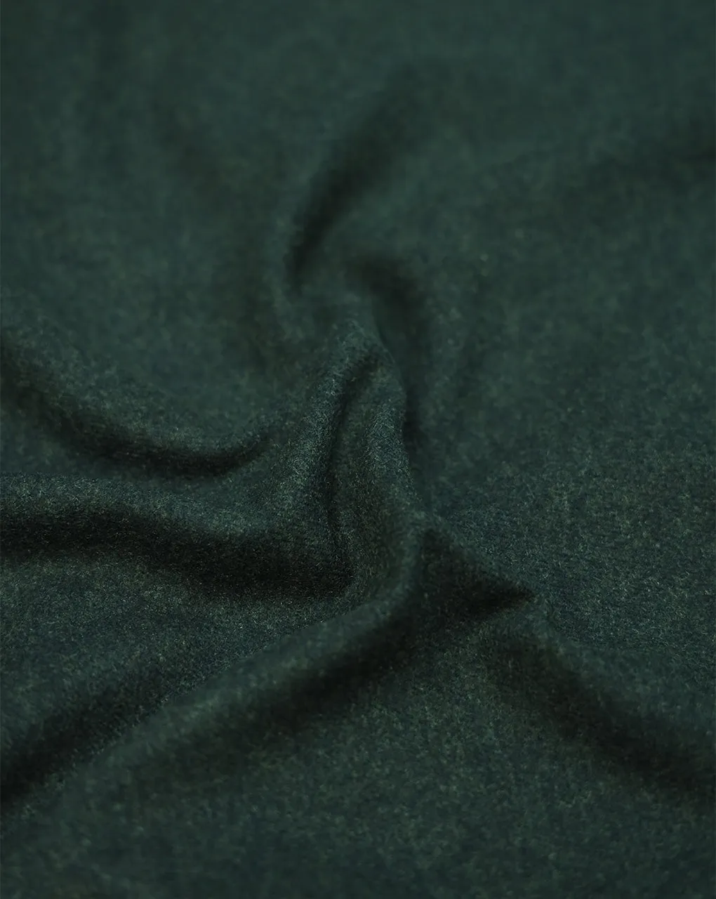 BOTTLE GREEN POLYESTER WOOLEN FABRIC (WIDTH 56 INCHES)