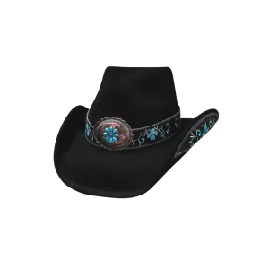 Bullhide Women's All For Good Shapeable Wool Cowboy Black And Blue Hat