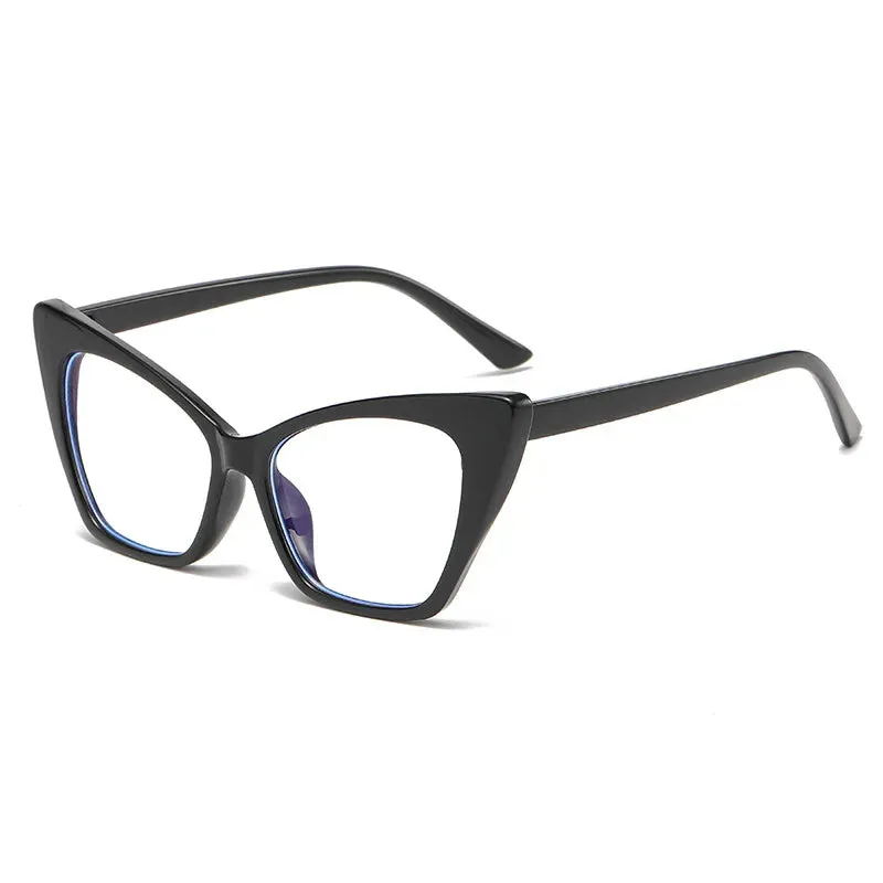 CCspace Women's Full Rim Square Cat Eye Plastic Eyeglasses 57427