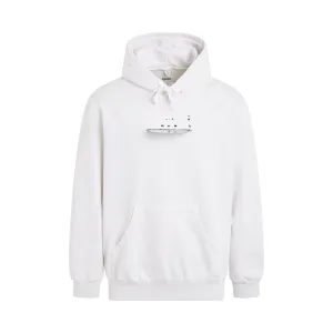 CD-R Embroidery Hoodie in White