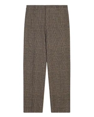 Circolo 1901 Check Tailored Trousers - Brown