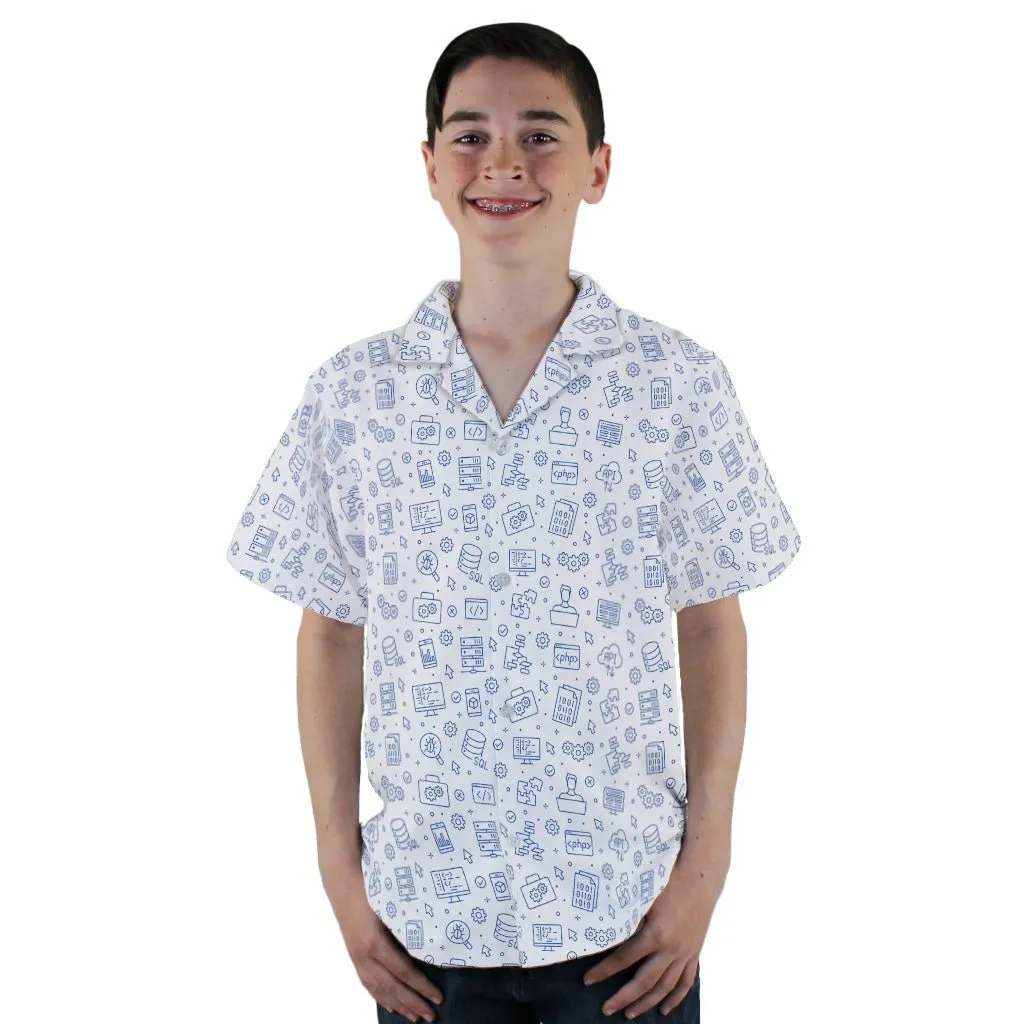 Computer Software Engineer White Youth Hawaiian Shirt