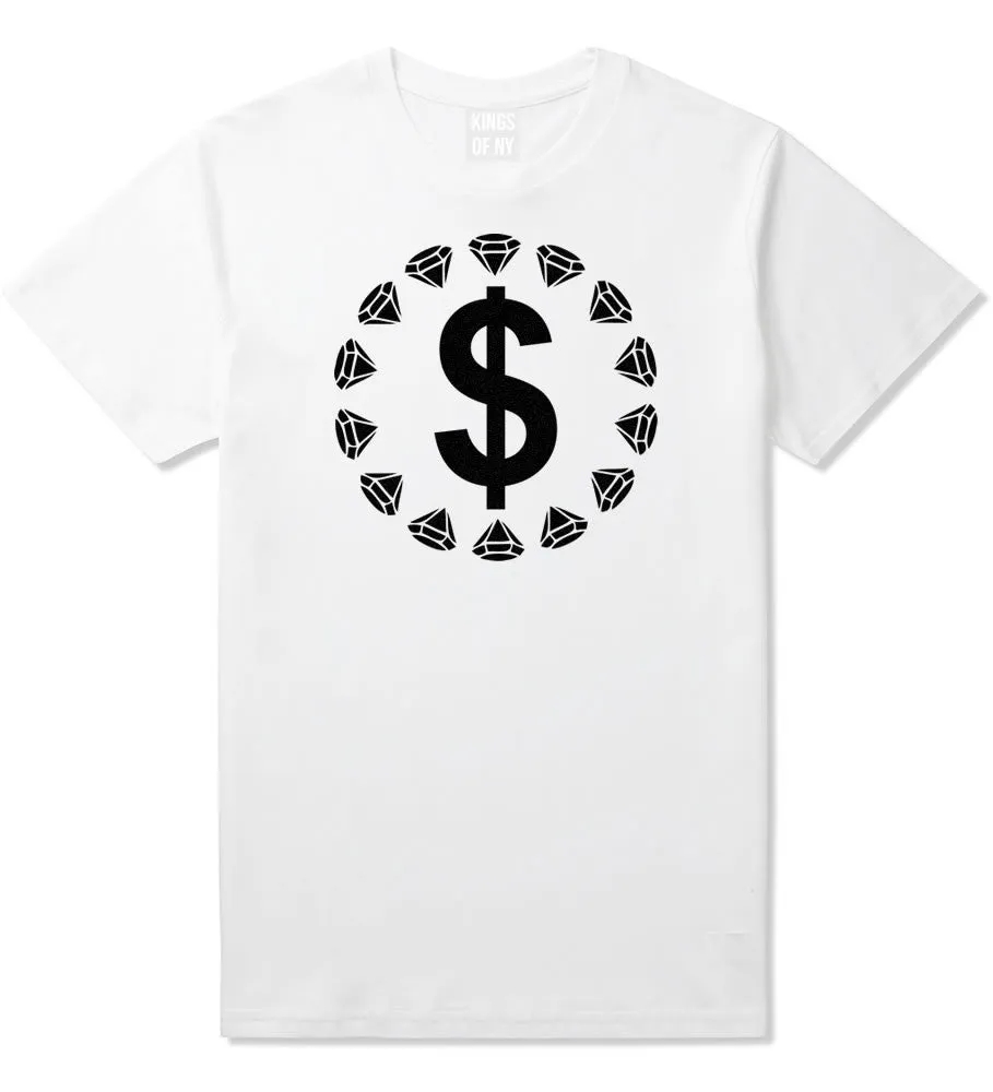 Diamonds Money Sign Logo T-Shirt