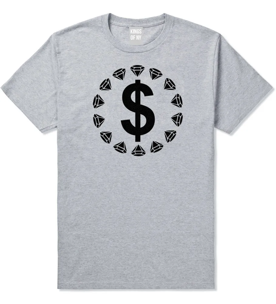 Diamonds Money Sign Logo T-Shirt