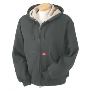 Dickies Men's Charcoal 10.75 oz. Bonded Waffle-Knit Hooded Jacket