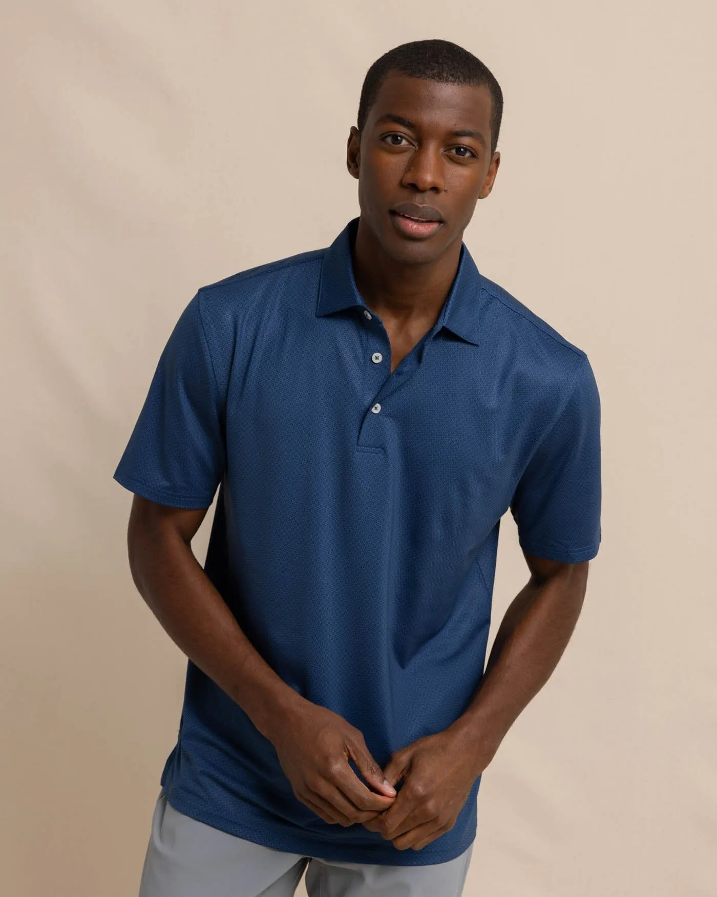 Driver Coastal Geo Polo Shirt