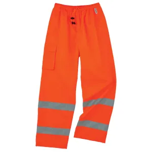 Ergodyne 24412 GloWear 8915 Supplemental Class E Rain Pants, Small, HV Orange