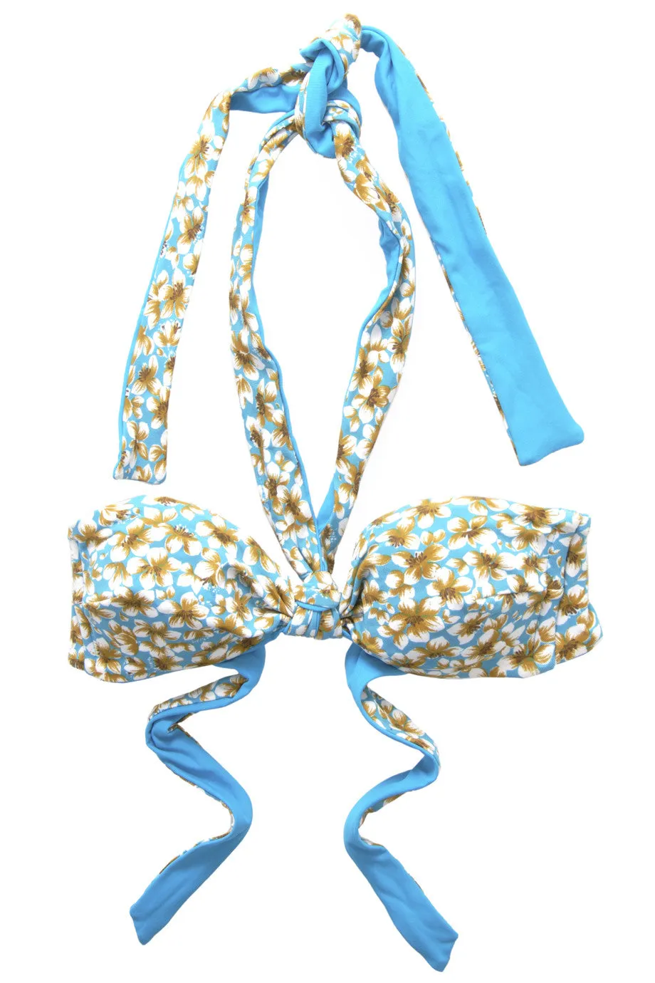 FASCIA Light Blue Floral Bandeau