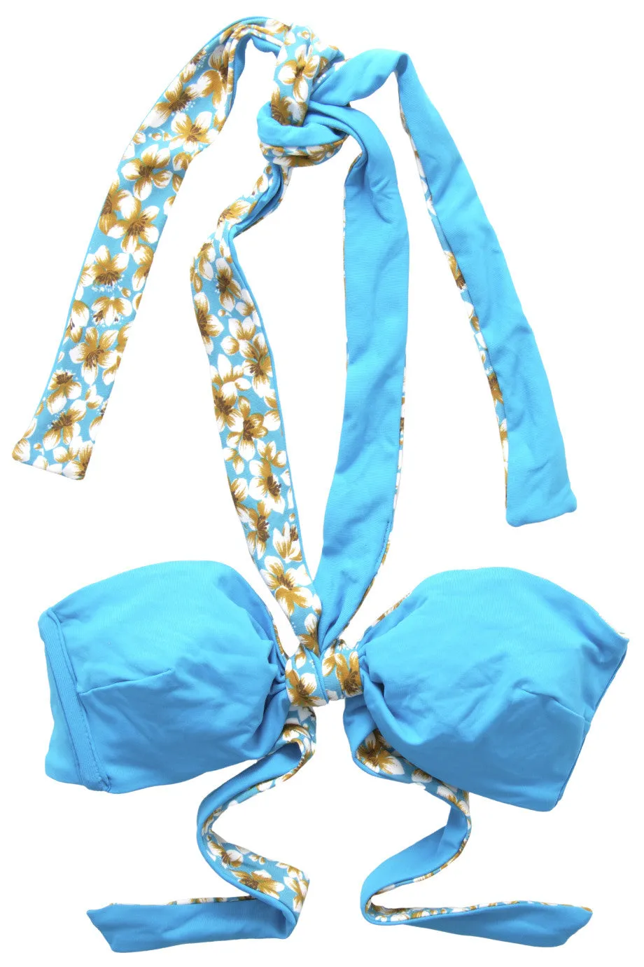 FASCIA Light Blue Floral Bandeau