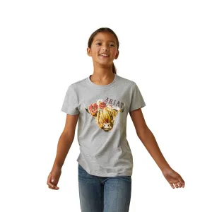 Girls Ariat Real Highlander Rose Tee