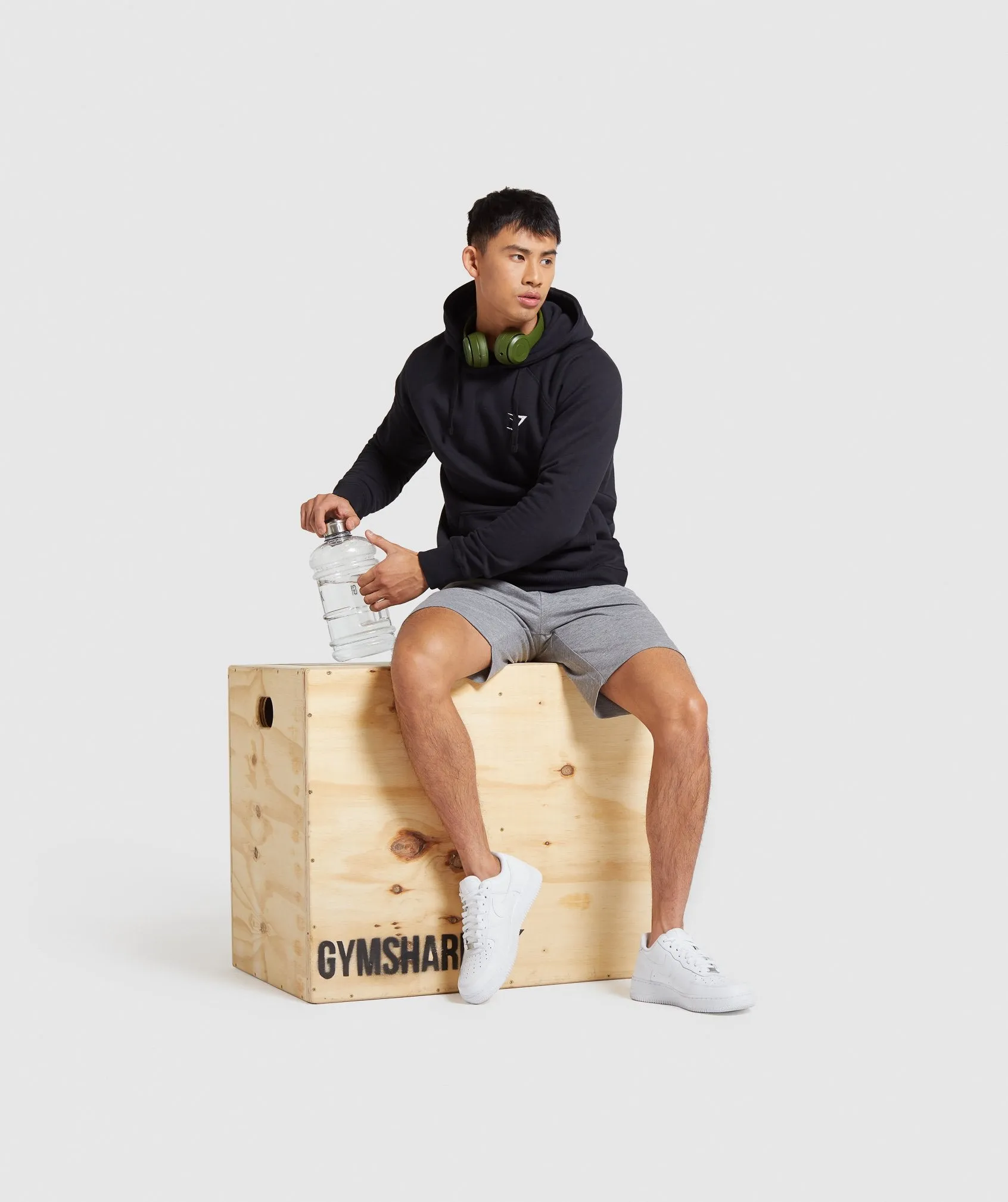 Gymshark Crest Hoodie - Black