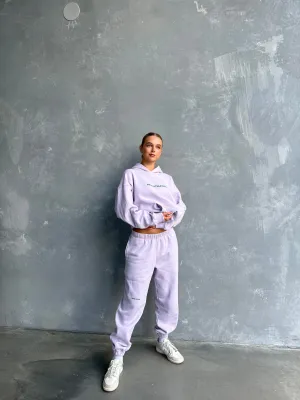 HNTR CLUB TRACKPANT: lilac