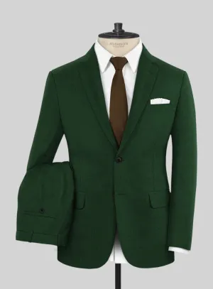 Italian Turna Green Flannel Suit