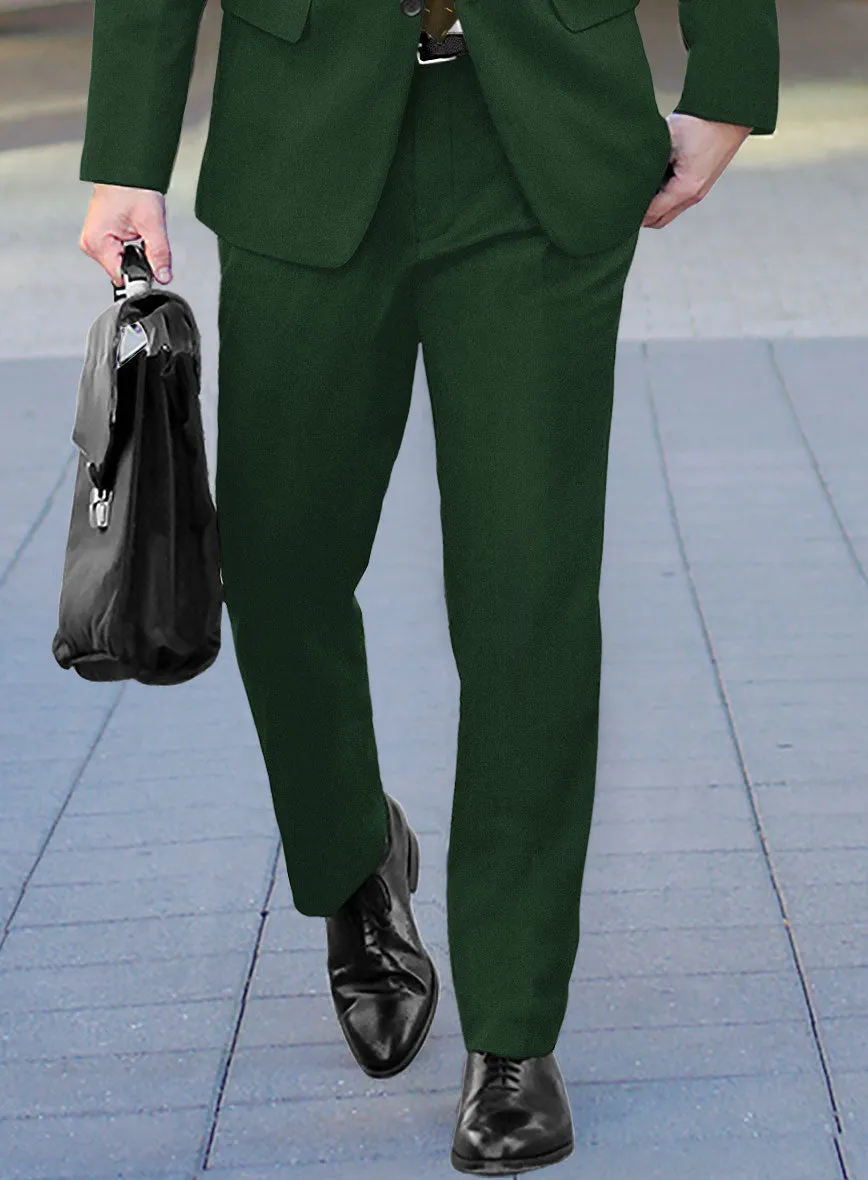 Italian Turna Green Flannel Suit