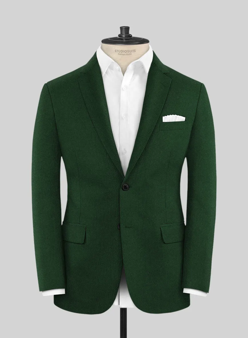 Italian Turna Green Flannel Suit