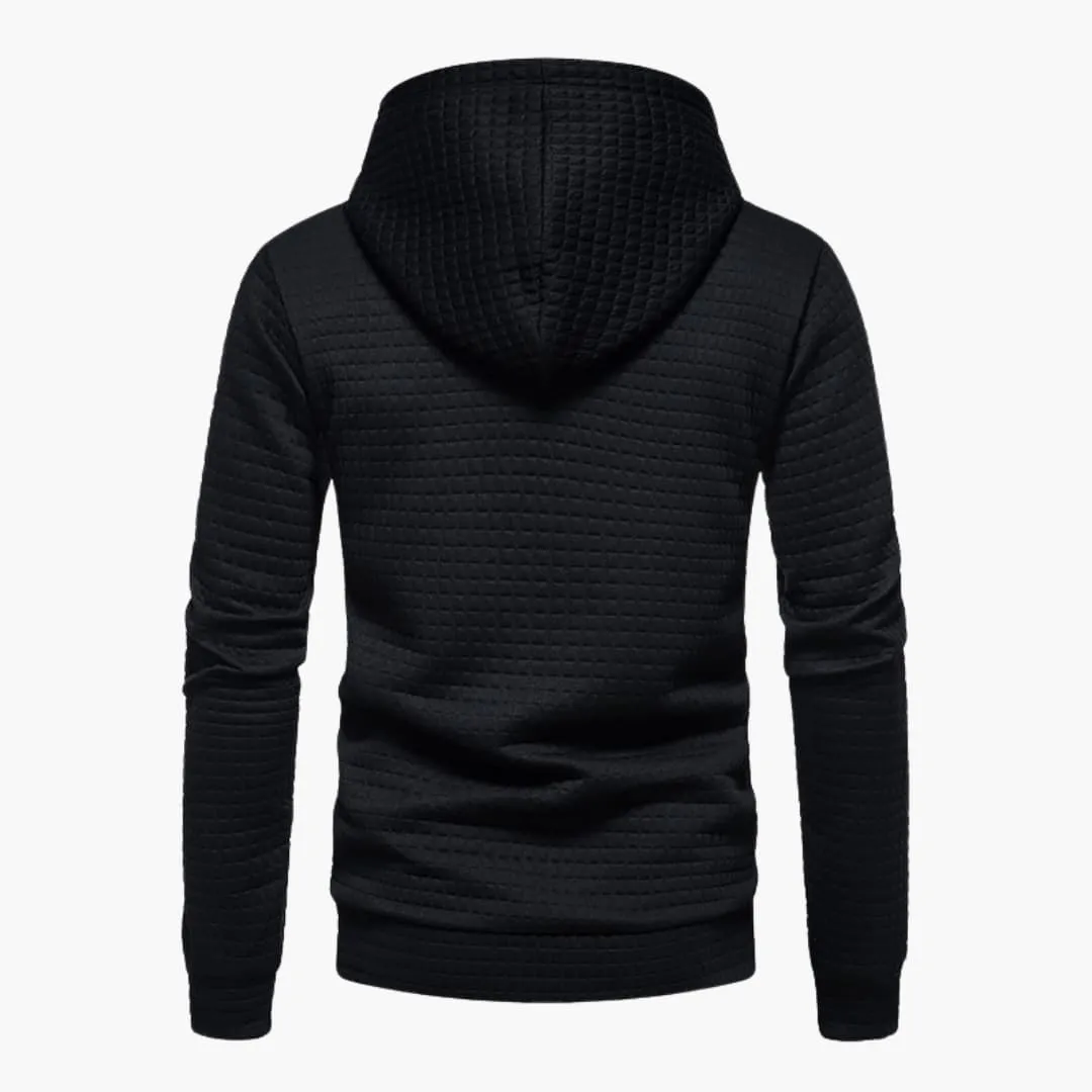 Ivyshape | Cotton Hooded Pocket Sweater