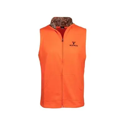 King Camo Soft Shell Vest Full Zip-Blaze