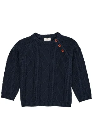 KNITTED JUMPER - NAVY