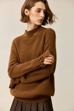 LILY Wool Blend Half-Turtleneck Sweater