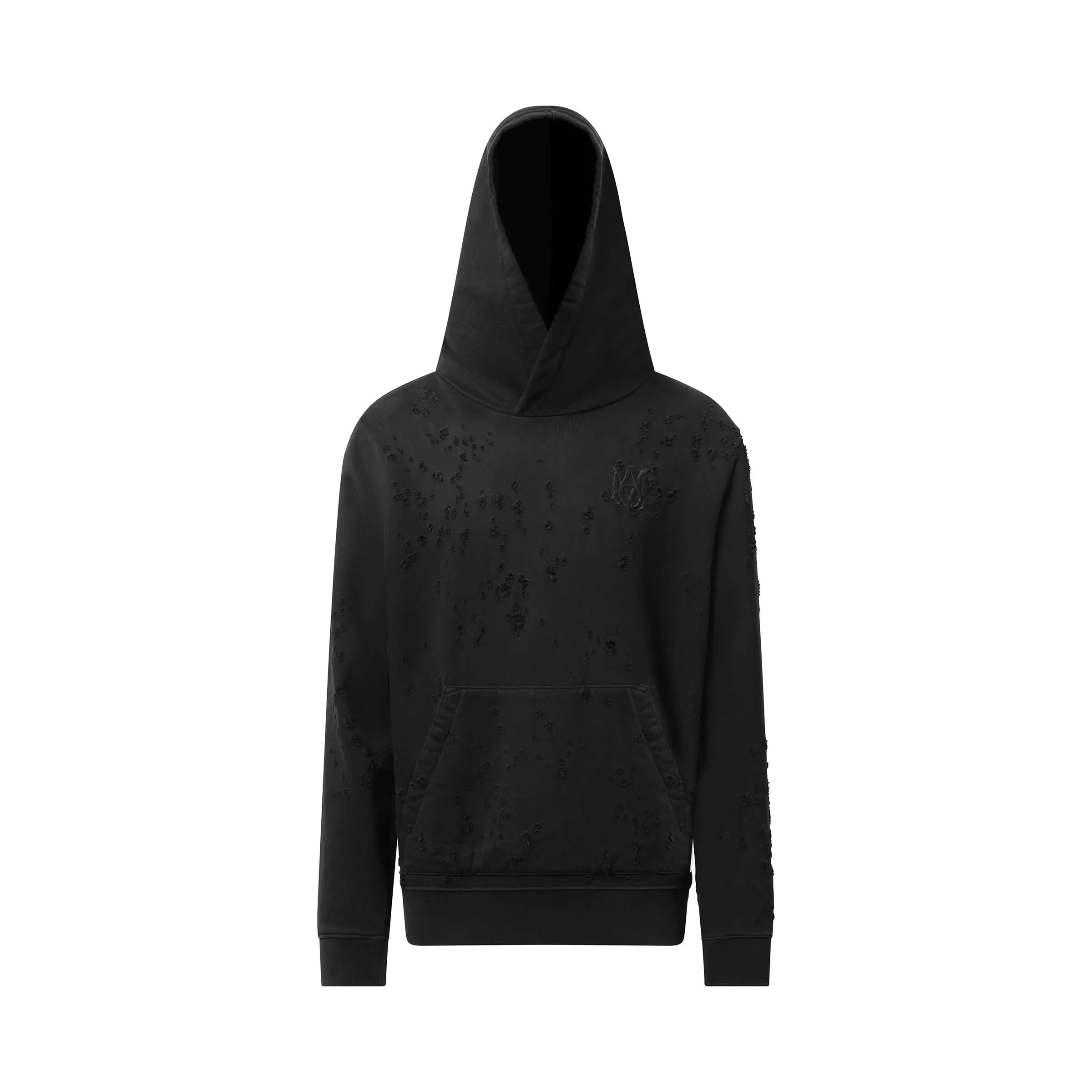 MA Shotgun Embroidered Hoodie in Black