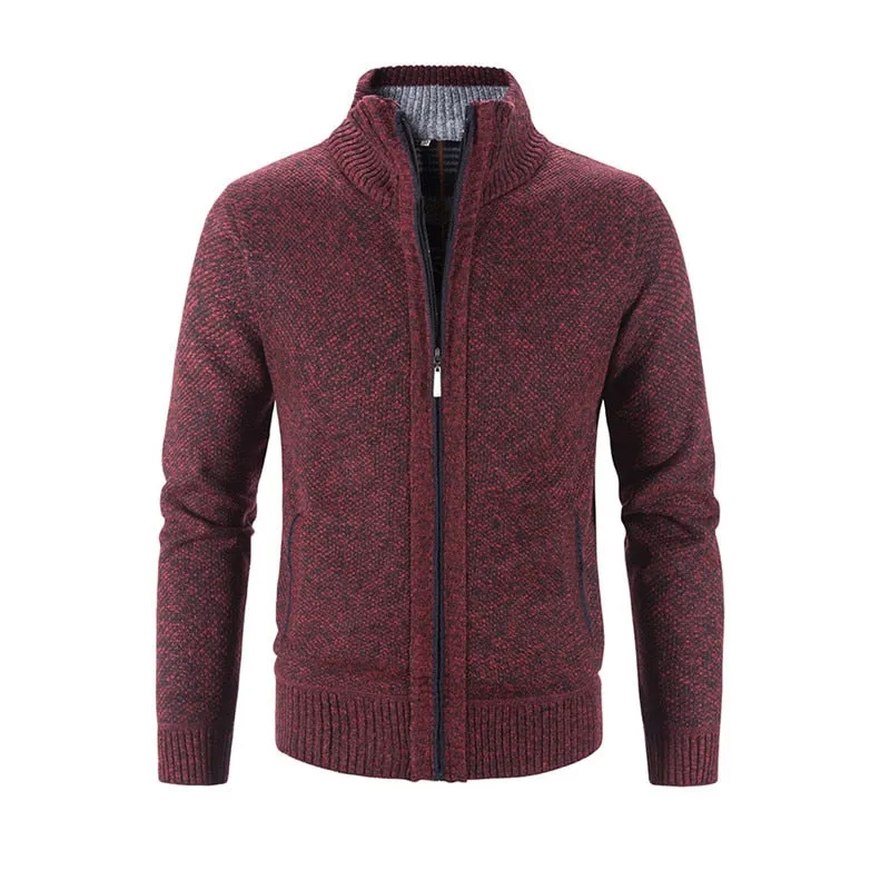 Men Knitted Sweater Slim Fit Cardigan Causal Sweaters Coats Solid Single Breasted Cardigan