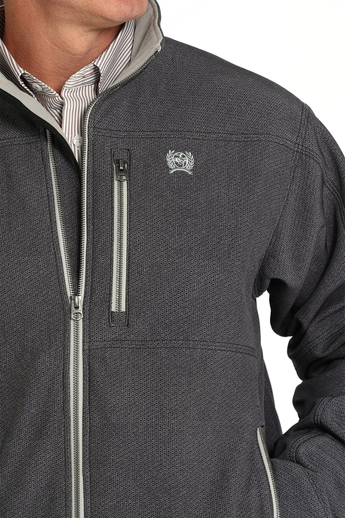 Men's Cinch Conceal Carry Bonded Grey Jacket