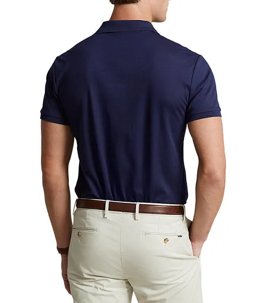 Men's Custom Slim Fit Soft Cotton Polo Shirt Refined Navy