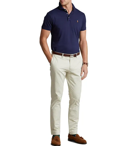 Men's Custom Slim Fit Soft Cotton Polo Shirt Refined Navy