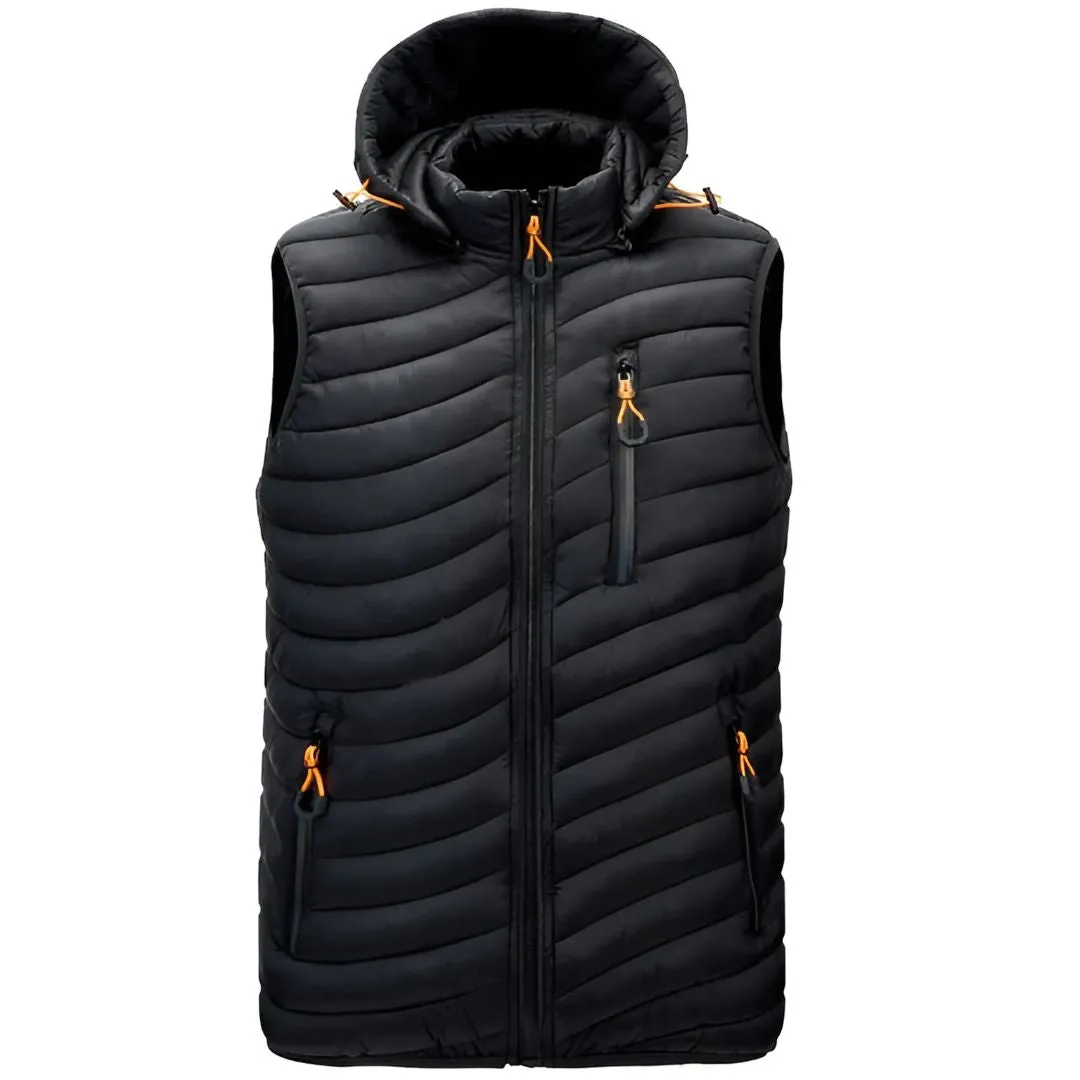 Men's Hooded Sleeveless Down Vest