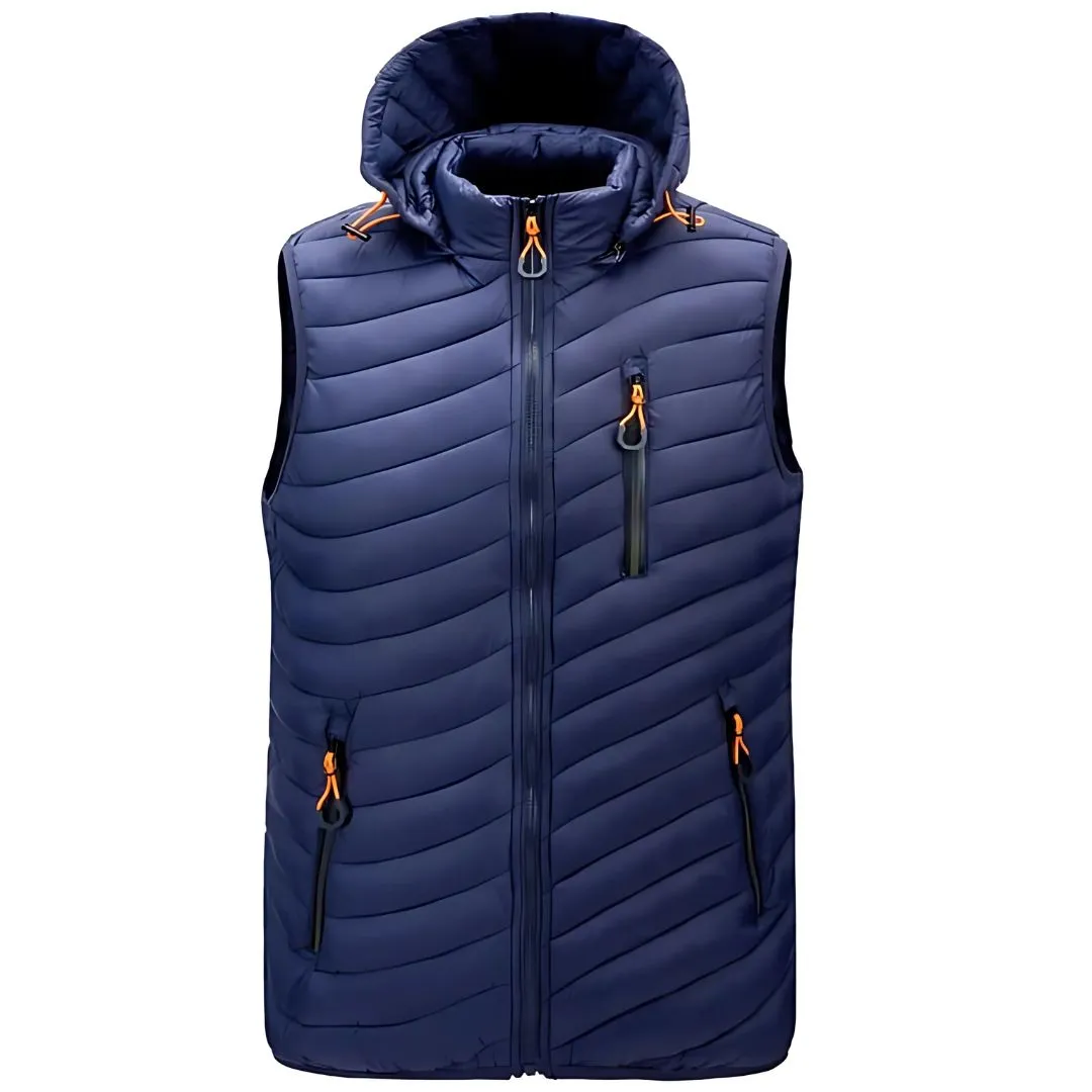 Men's Hooded Sleeveless Down Vest