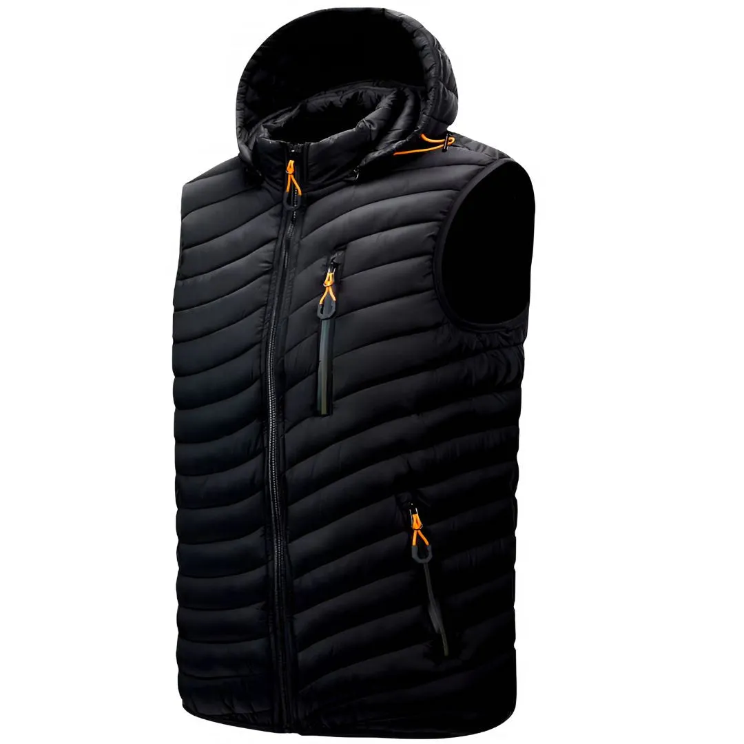 Men's Hooded Sleeveless Down Vest