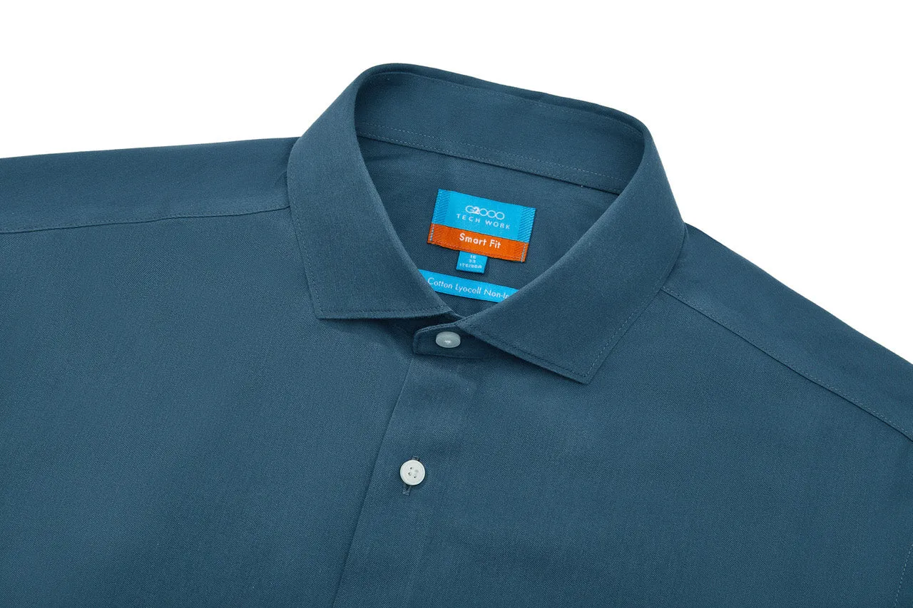 Non-Iron Super Soft Lyocell Blend Shirt in Smart Fit