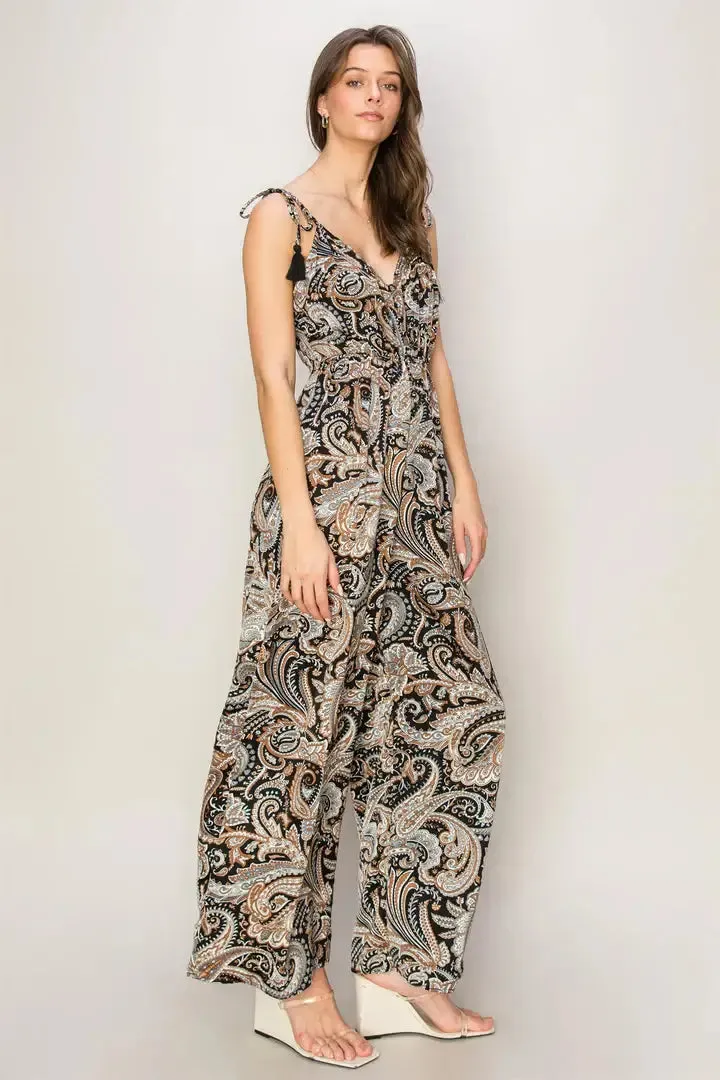 PAISLEY PRINT JUMPSUIT