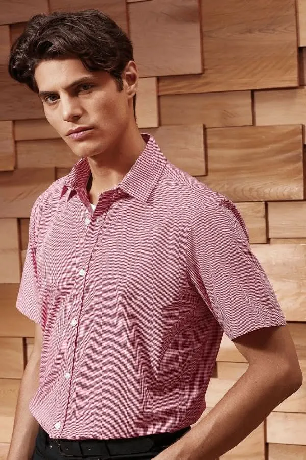 PR221 - Mens Microcheck Shirt