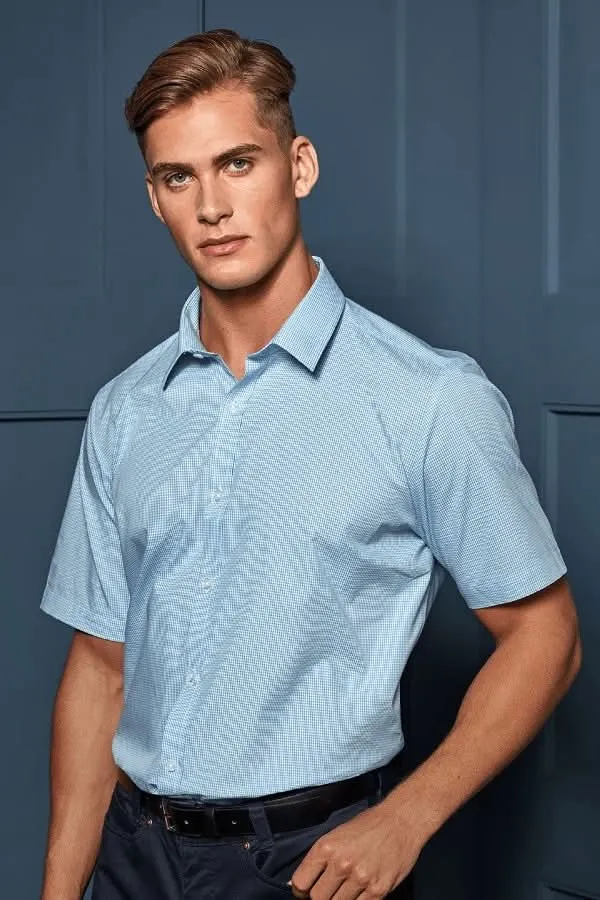 PR221 - Mens Microcheck Shirt