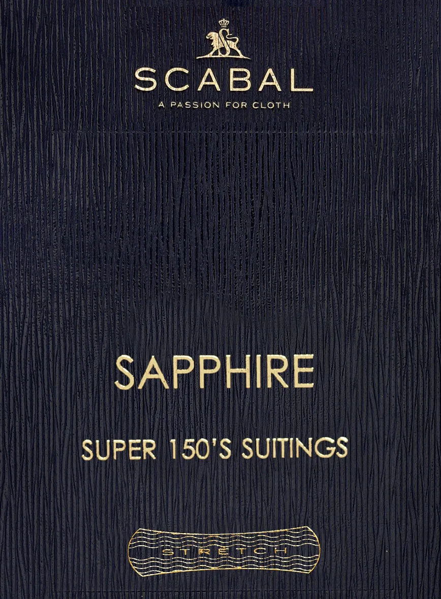 Scabal Sapphire Pinstripe Navy Wool Suit