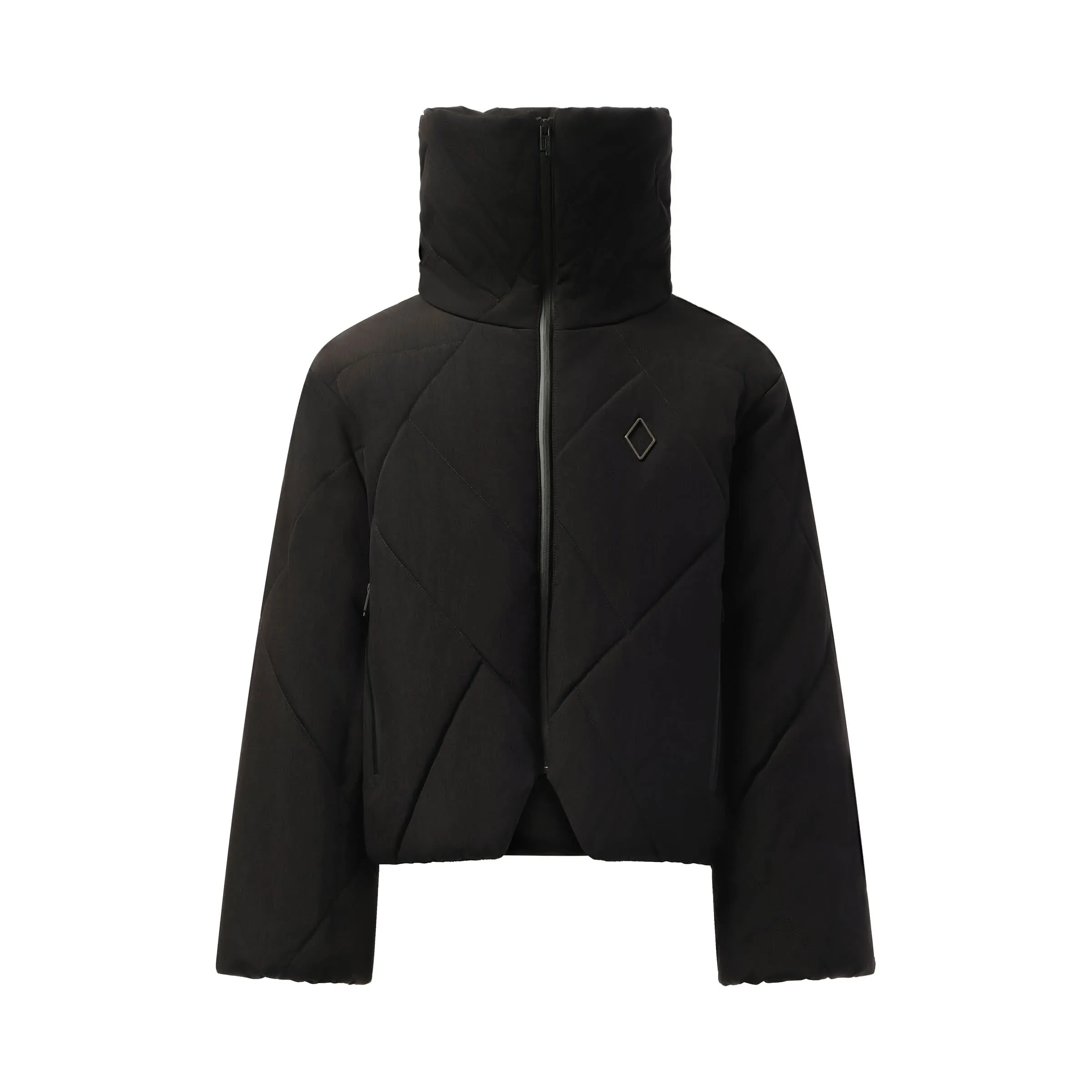 Shiro Hooded Puffer Jacket in Black