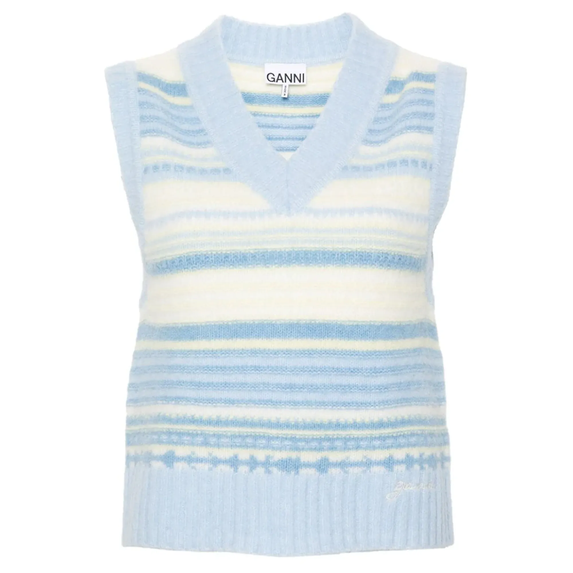 Soft Wool Stripe Vest