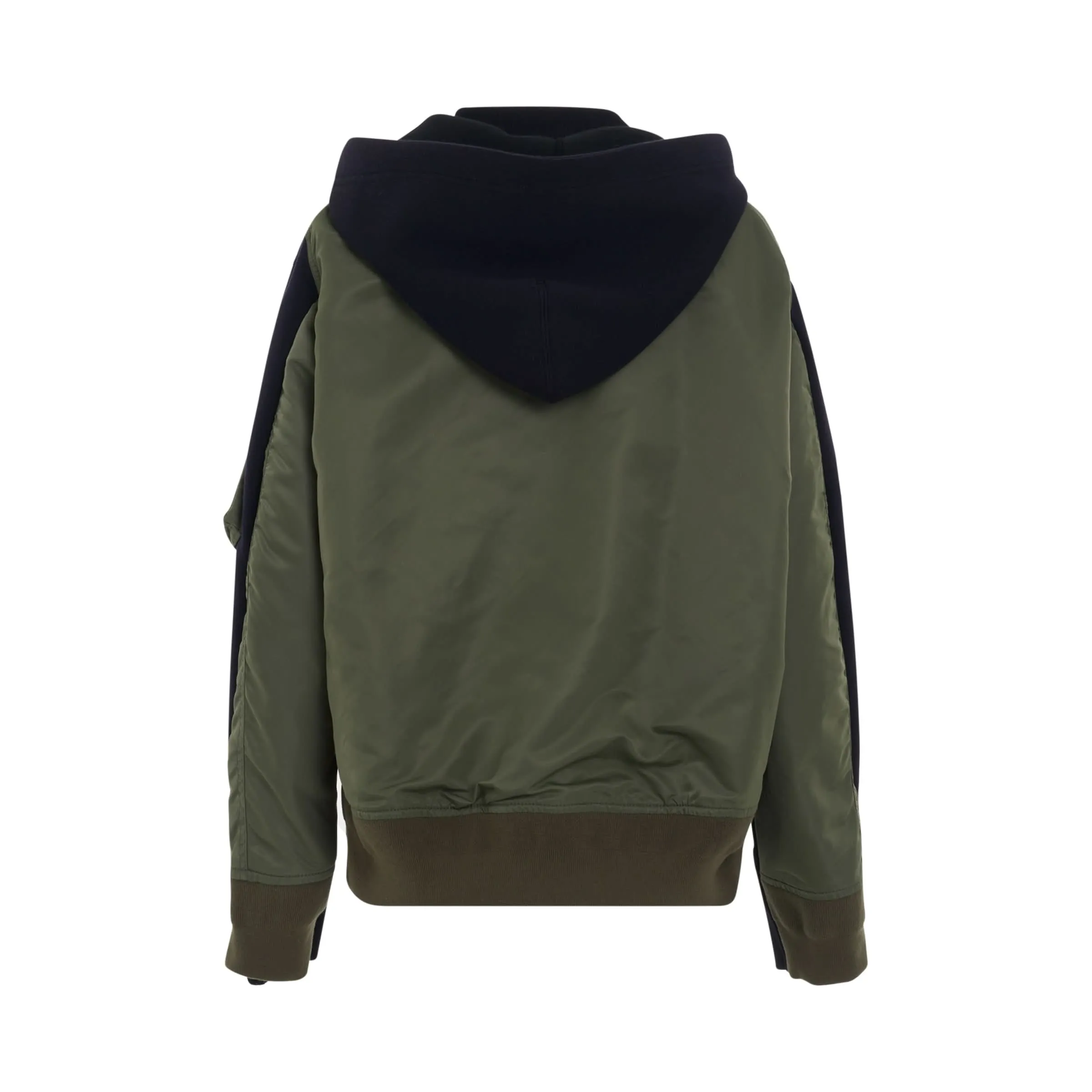 Sponge Sweat MA-1 Hoodie in Khaki