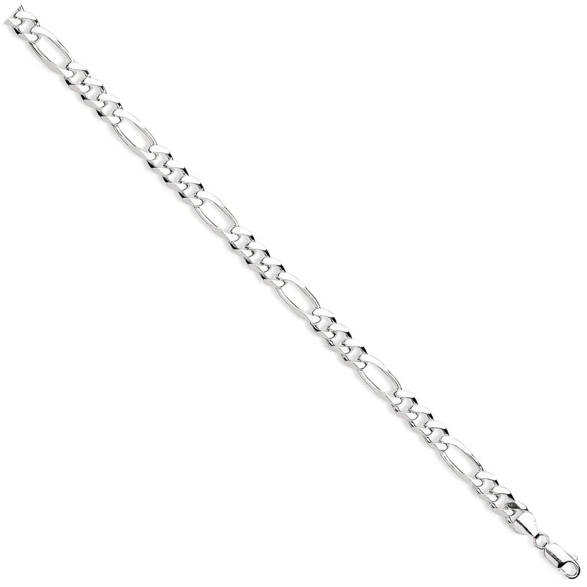 Sterling Silver 8mm Figaro Chain 20"