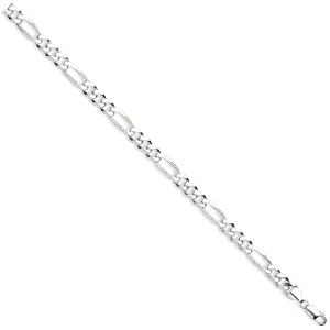 Sterling Silver 8mm Figaro Chain 20"