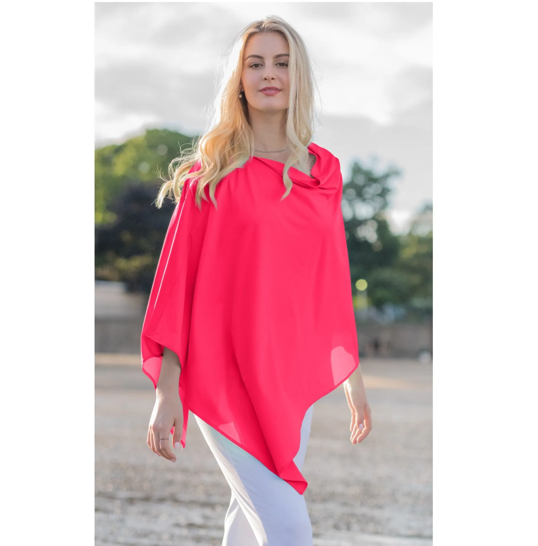 Sun Poncho - Neon Pink