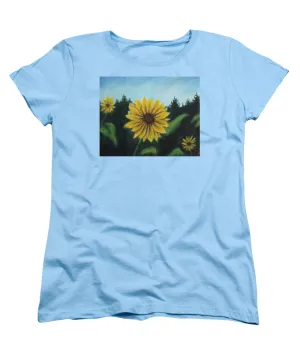 Sunny Sun Sun Flower - Women's T-Shirt (Standard Fit)