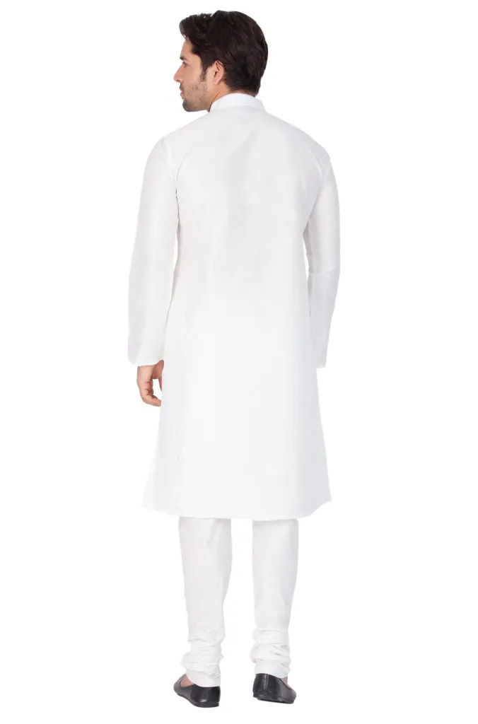 VASTRAMAY Men's White Kurta Set