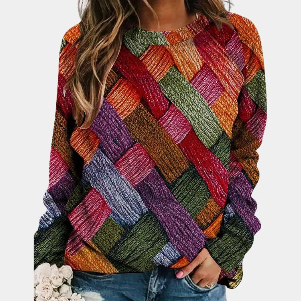 Vibrant Textured Sweater