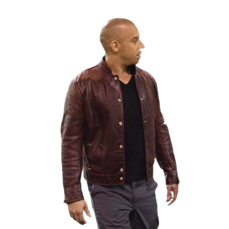 Vin Diesel Fast And Furious Real Leather Jacket Red