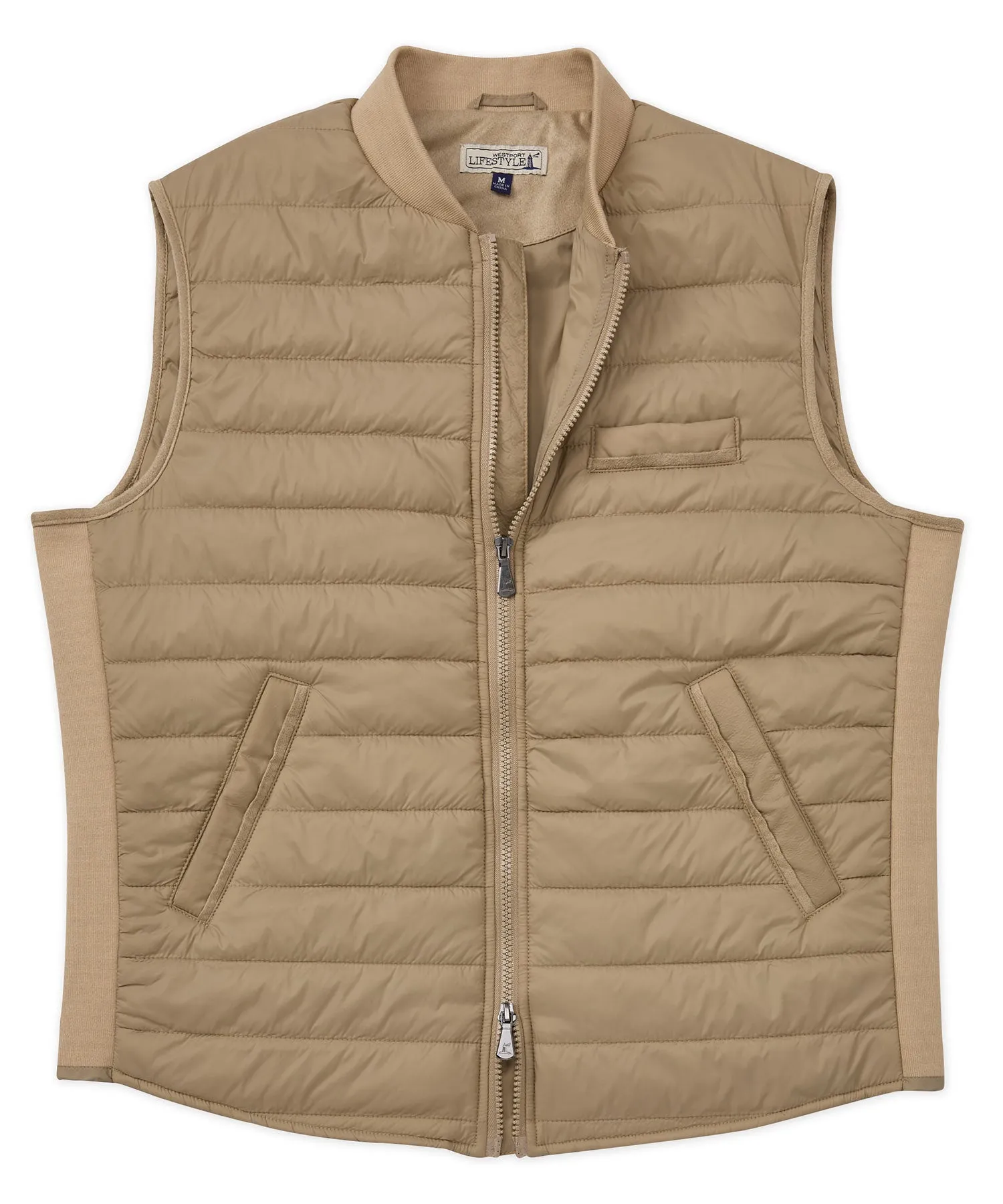 Westport Lifestyle Baseball Collar Quilted Puffer Vest